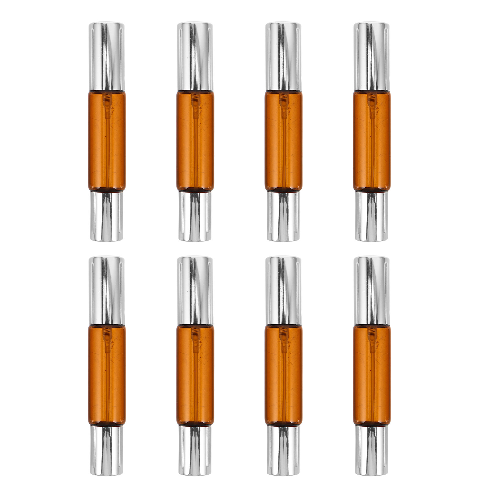 Perfume Travel Set - Botellas de Vidrio Ámbar con Rodillo