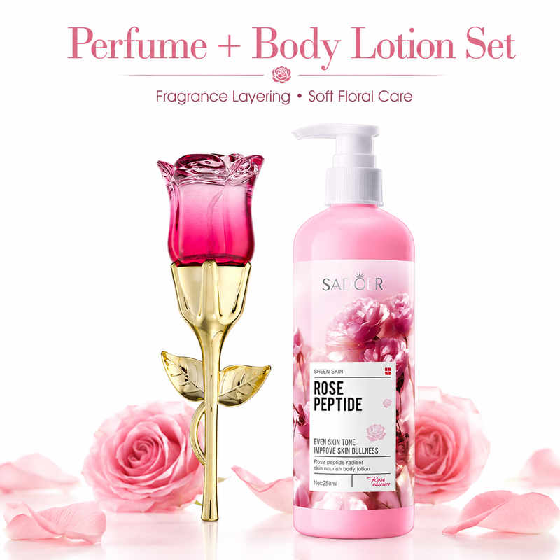 Set de Perfume y Loción Corpor - Perfume Fragrance Body Lotion reseña y precio