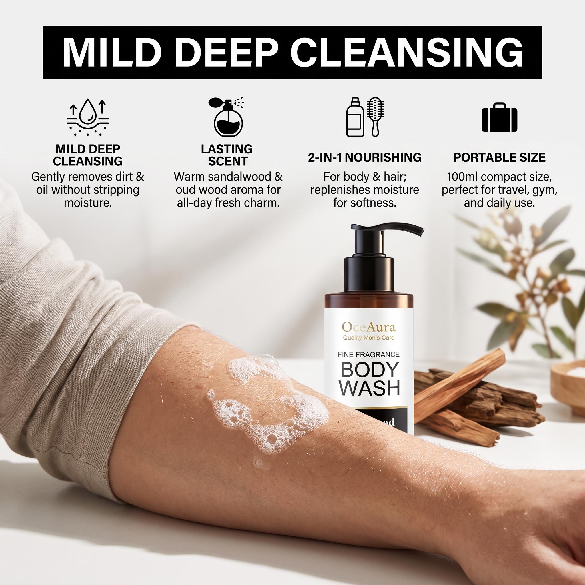 Gel de Ducha OceAura de Sándal - Perfume Fragrance Body Lotion reseña y precio