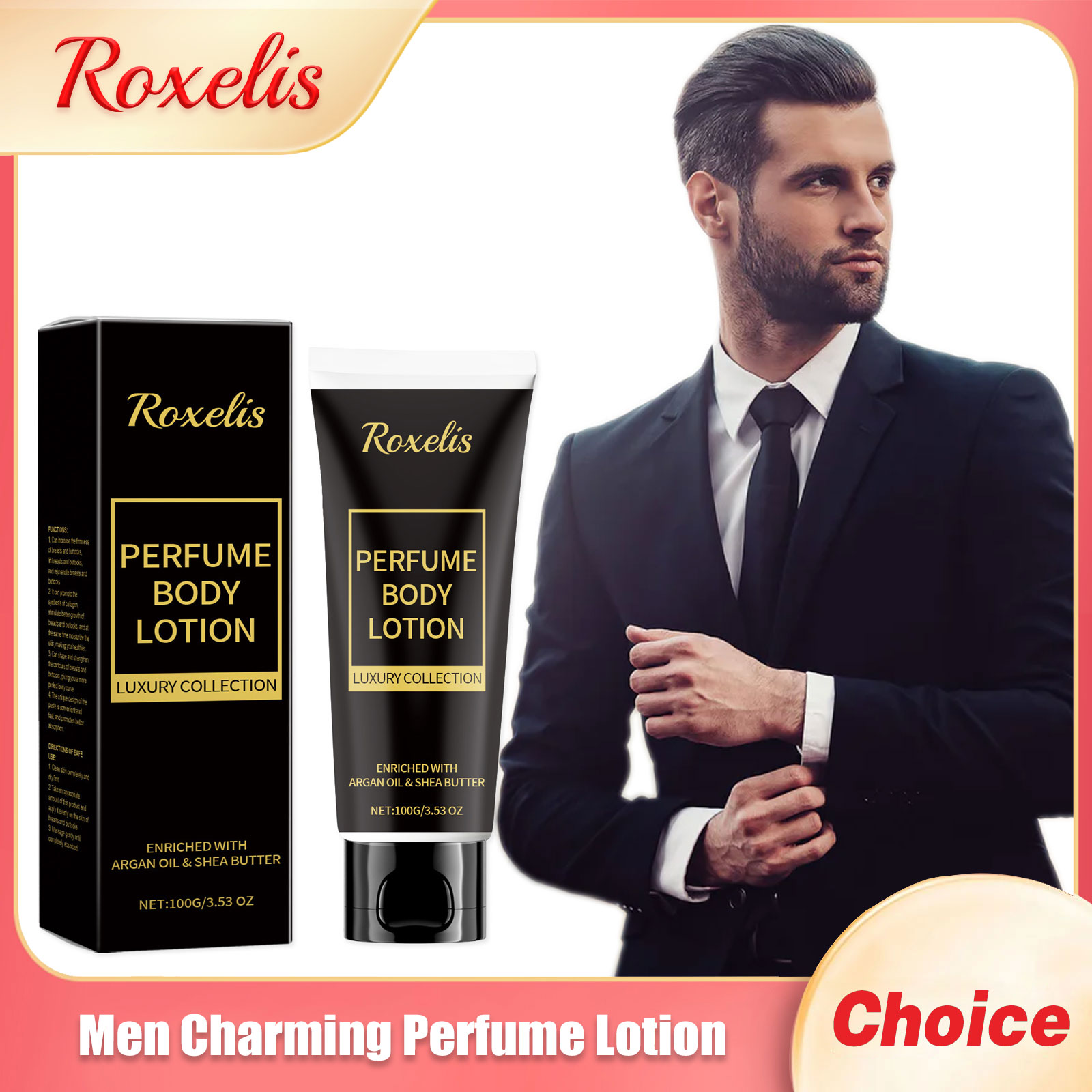 Loción Perfumada Masculina con - Perfume Fragrance Body Lotion reseña y precio